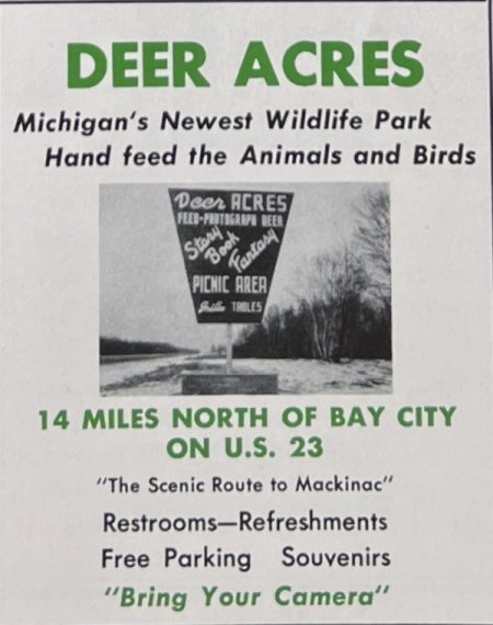 Deer Acres Storybook Amusement Park - Old Ad From 1959 Playtime Guidebook (newer photo)